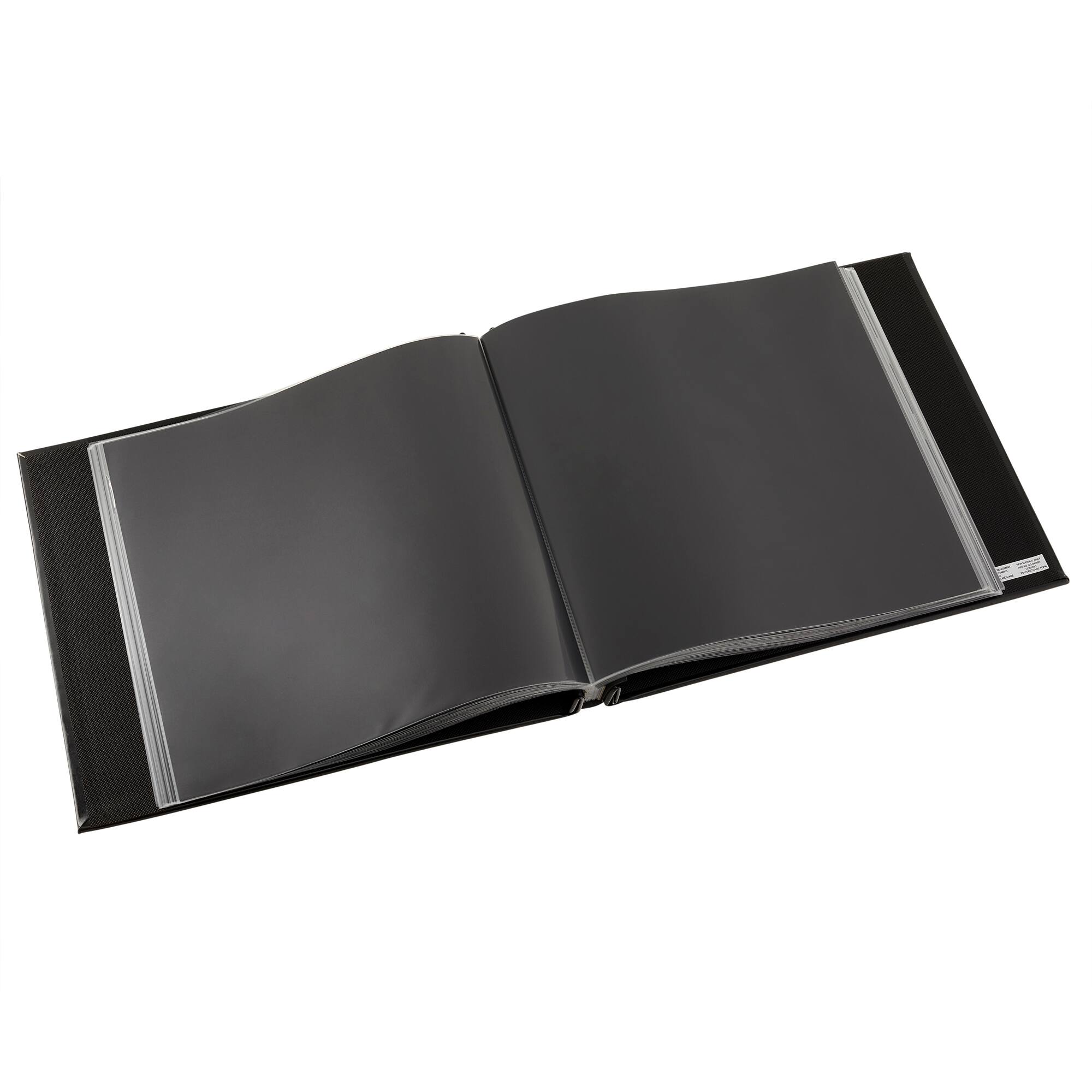 6 Pack: Black Mega Faux Leather Scrapbook, 12" x 12" by Recollections®